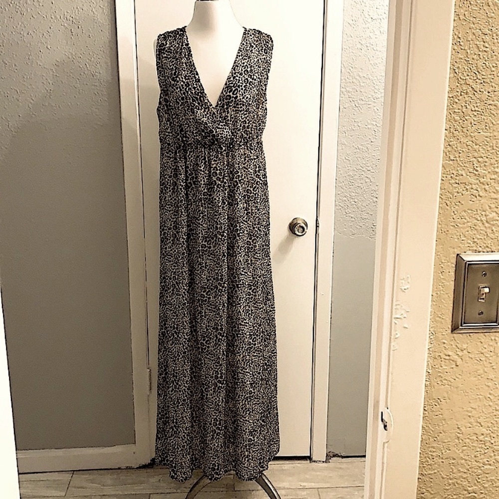 ny collection - Animal Print Maxi Dress